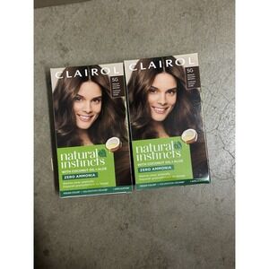 2 Clairol Natural Instincts Hair Color Dye 5G Medium Golden Brown Semi Permanent
